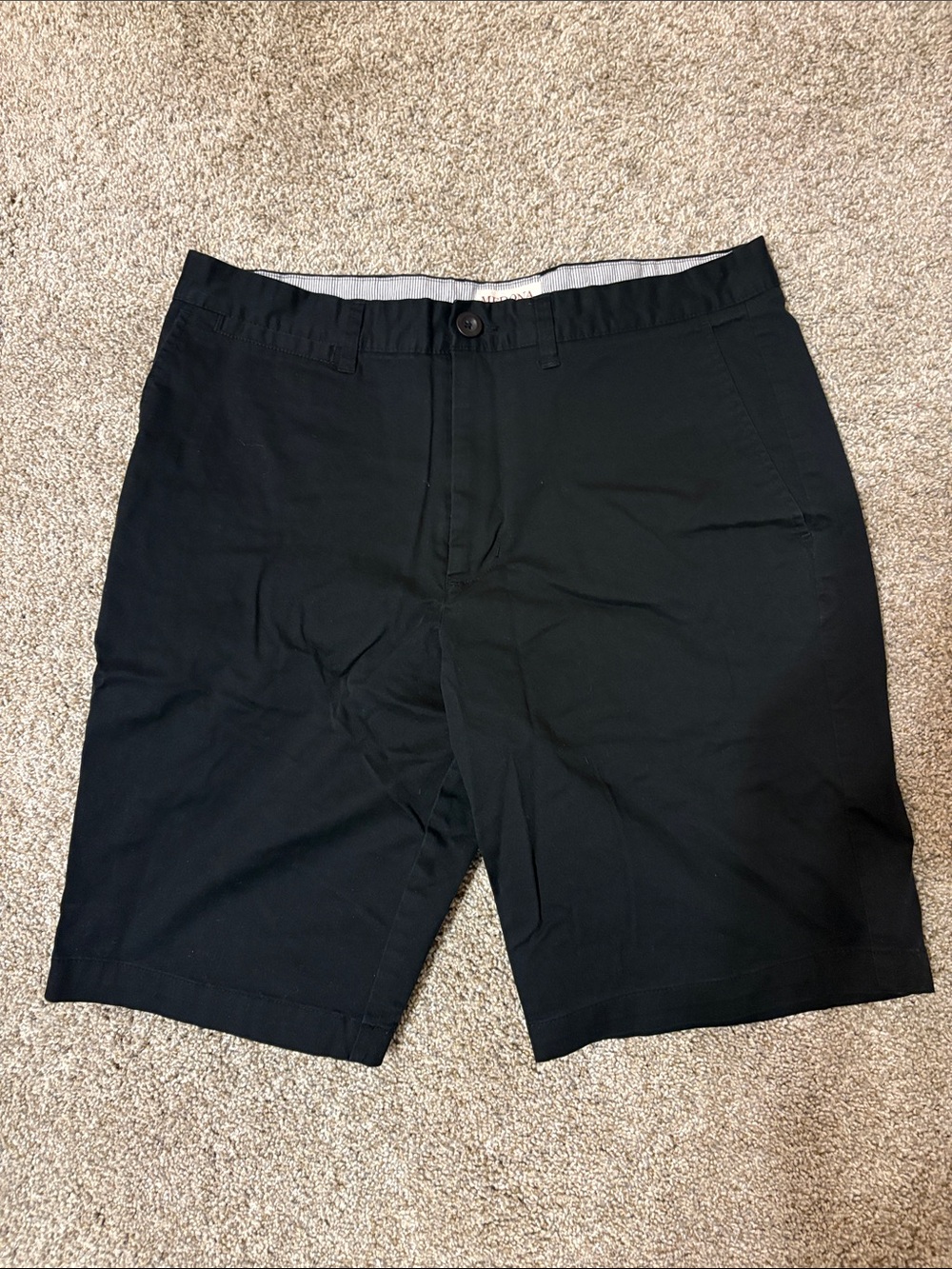 Merona Black Flat Front Men's Shorts